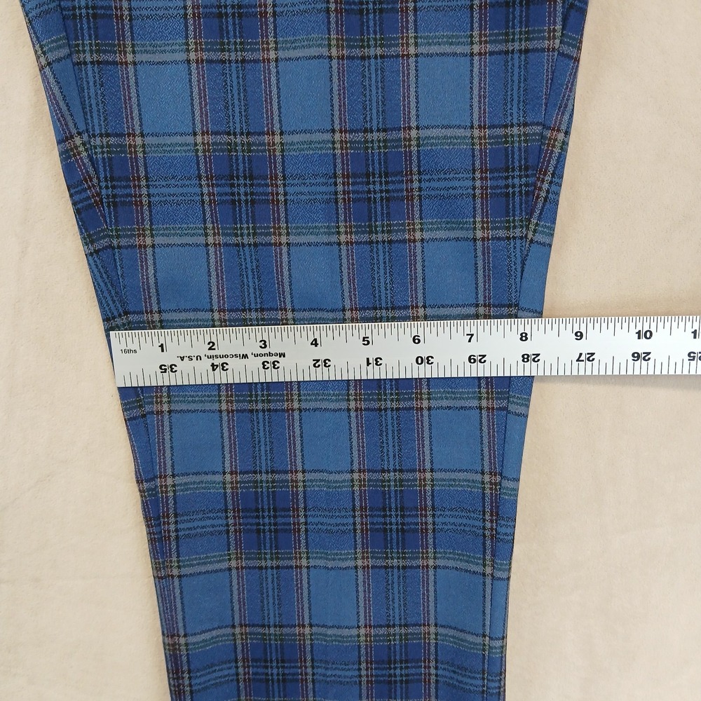 Topman 32x28 Mens Pants Trousers Slacks Plaid Slim London - Picture 4 of 11